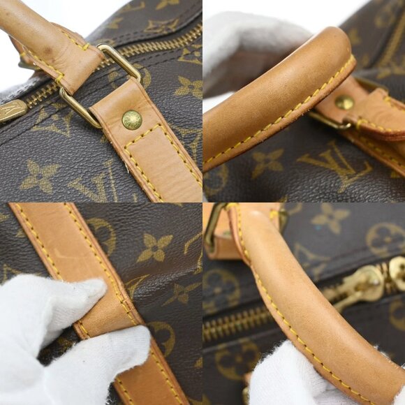 LOUIS VUITTON Keepall 50 Travel Hand Bag Monogram Leather Brown M41426 77KB300 - Picture 9 of 14